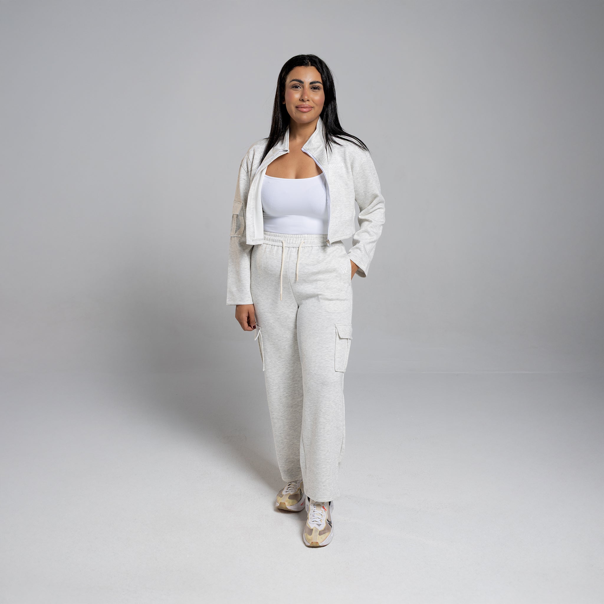 Edge Set (Cropped Jacket & Straight Leg Joggers)