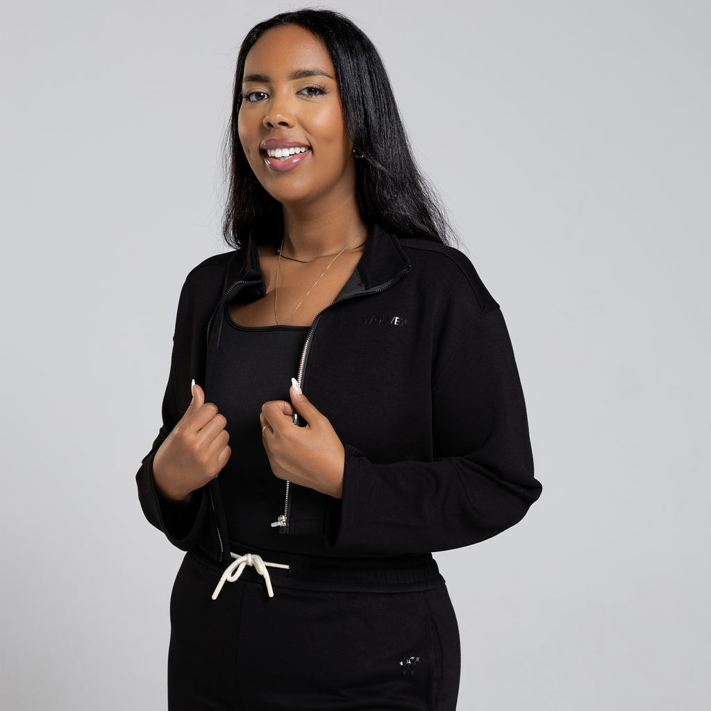 Edge Set (Cropped Jacket & Straight Leg Joggers)