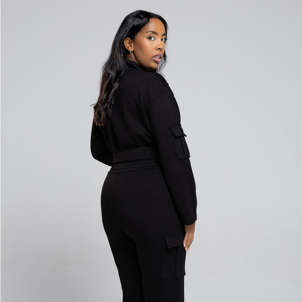 Edge Set (Cropped Jacket & Straight Leg Joggers)