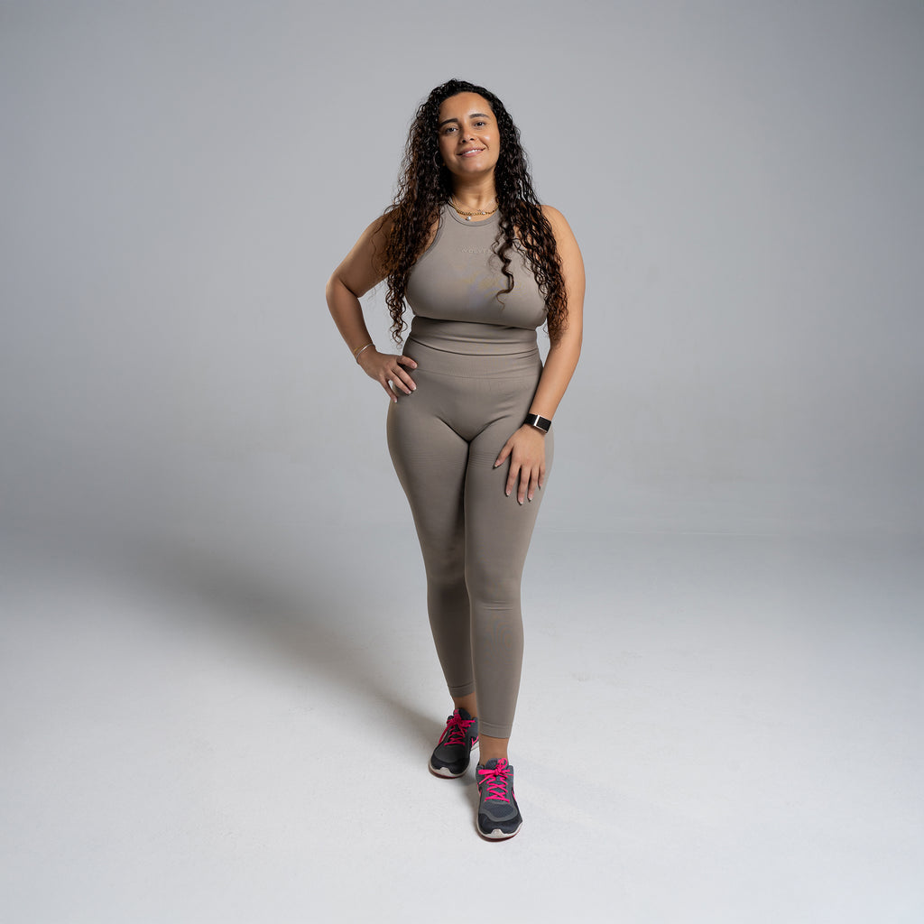 Pulse Set (Round Top + High Waisted Leggings)