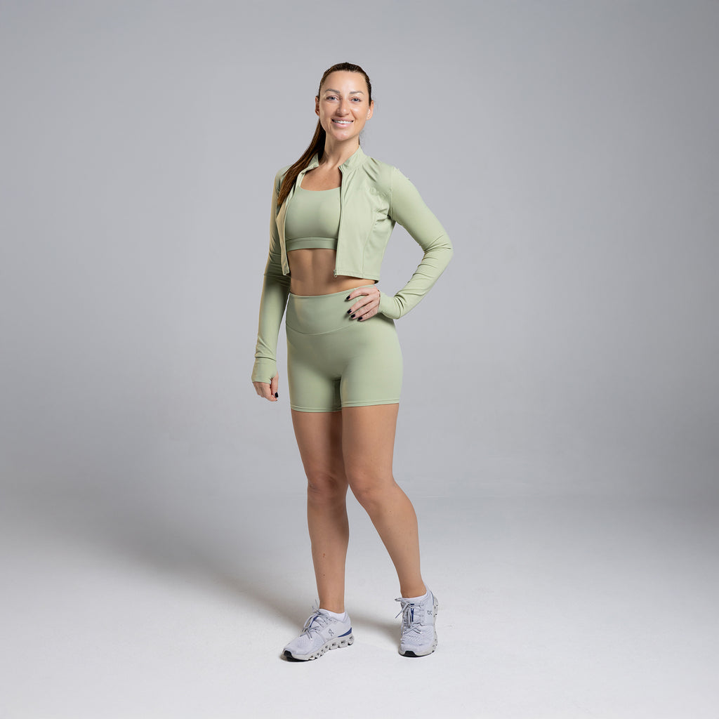 Essence Set (Long-Sleeved Jacket+Bra+Shorts)