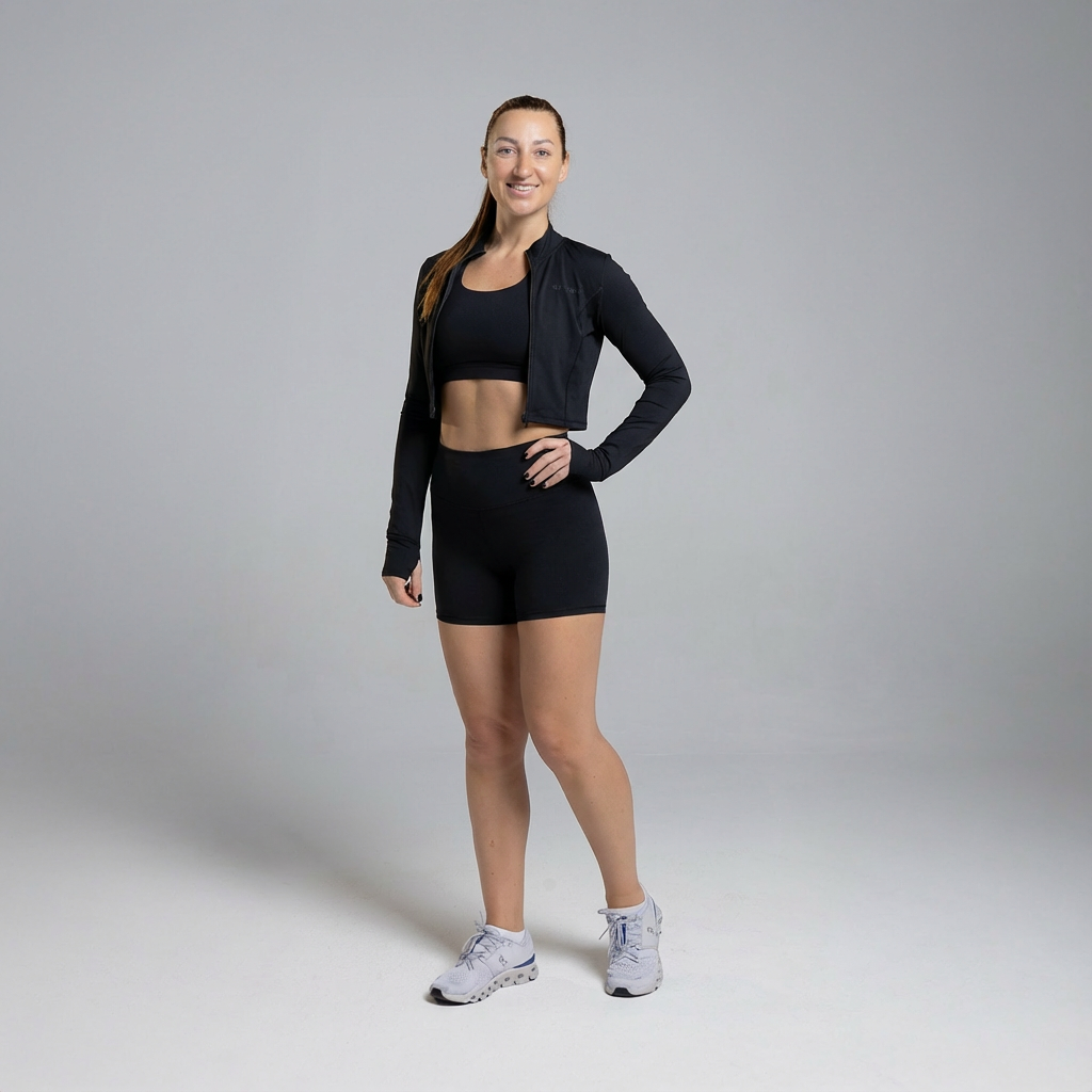 Essence Set (Long-Sleeved Jacket+Bra+Shorts)