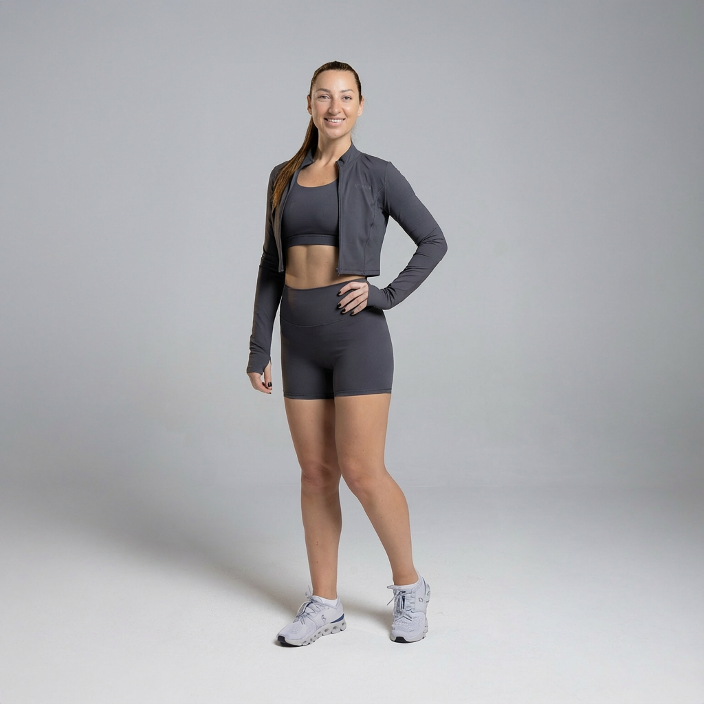 Essence Set (Long-Sleeved Jacket+Bra+Shorts)