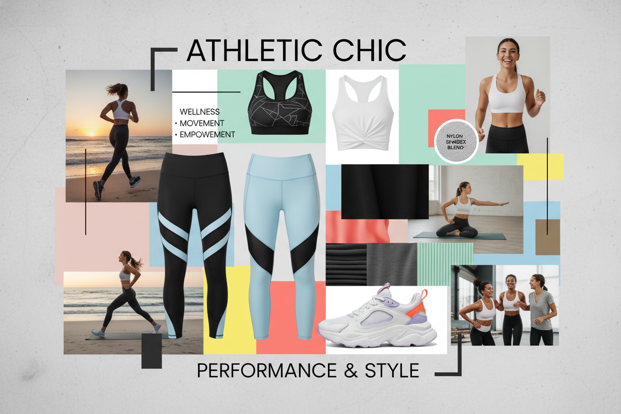 moodboards woman sport wear